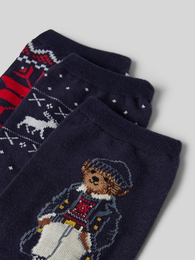 Polo Ralph Lauren Sokken in een set van 3 paar met cadeaubox Donkerblauw - 2