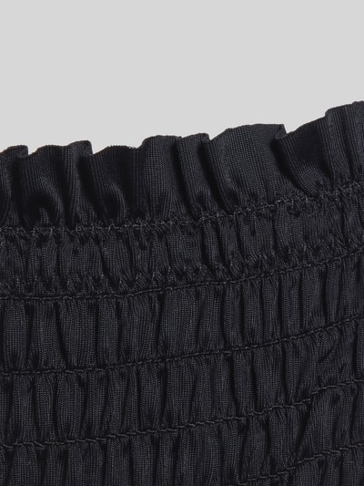 Produktfoto, czarne figi bikini z fakturowanym wzorem model 'SKIN LOBSTER' od Neo Noir, mieszanka materiałów z dodatkiem streczu, krój regular fit, falisty brzeg