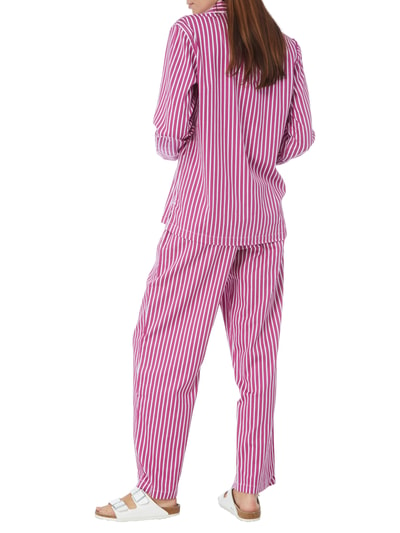 Lauren Ralph Lauren Pyjama mit Streifenmuster Fuchsia 4