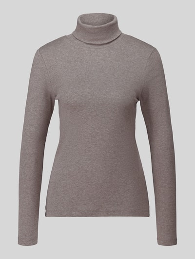 s.Oliver RED LABEL regular fit shirt met lange mouwen van puur katoen Taupe gemêleerd - 2