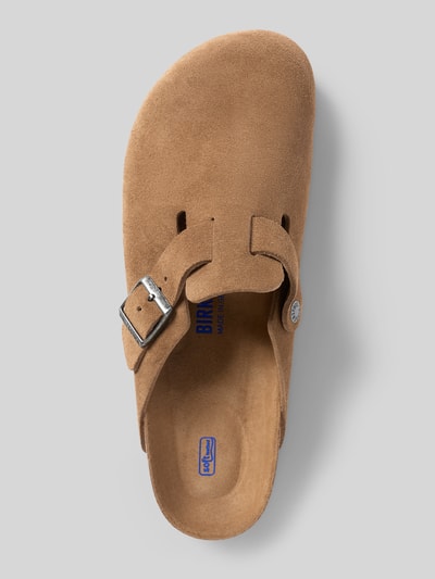 Birkenstock Huisschoenen van leer, model 'BOSTON' Camel - 3