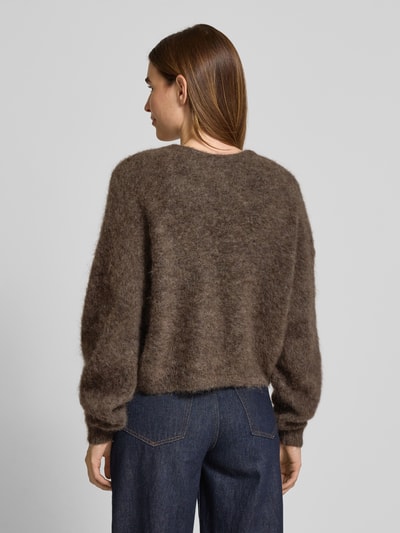 Gestuz Kurtka z dzianiny z listwą guzikową model ‘debbie’ Średniobrązowy 5