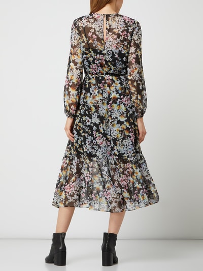 Ted Baker Jurk met bloemenmotief, model 'Rishika' Zwart - 3