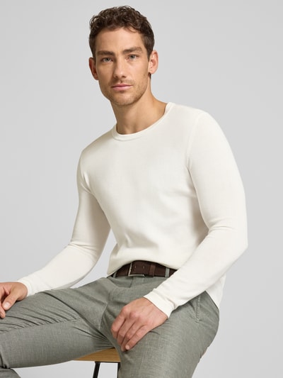 DRYKORN Slim Fit Pullover in Strick-Optik Modell 'Mino' Ecru 3