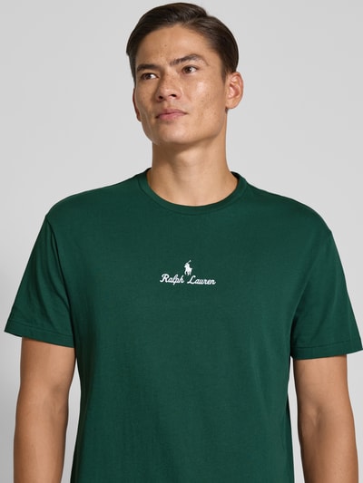 Polo Ralph Lauren T-shirt met labelstitching Donkergroen - 3