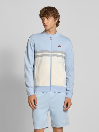 Ellesse Sweatjacke mit Logo-Badge Modell 'RISANI' Hellblau 4