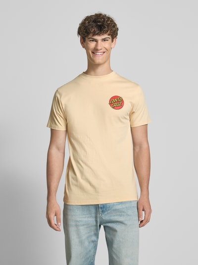 SANTA CRUZ T-Shirt mit Label-Print Beige 4