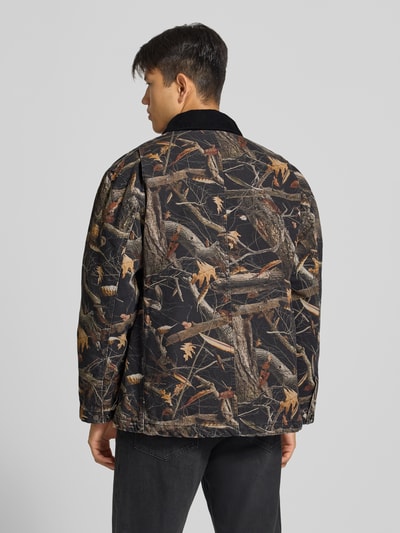 Carhartt Work In Progress Jacke im Allover-Look mit Label-Detail Modell 'Lander' Black 5