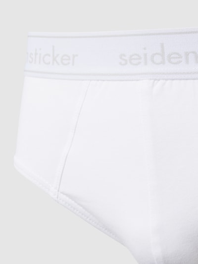Seidensticker Slip mit Label-Bund Modell 'COTTON FLEX' im 3er-Pack Weiss 2