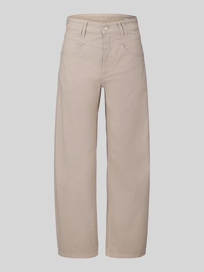 CAMBIO Regular Fit Barrel Jeans aus Baumwoll-Mix Modell 'ODELE' Beige 2