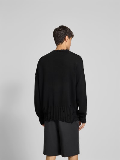Marni Pullover in Strick-Optik im Used-Look Black 5
