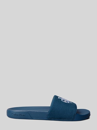 CK Calvin Klein Badeschuhe mit Logo Print Marine 5