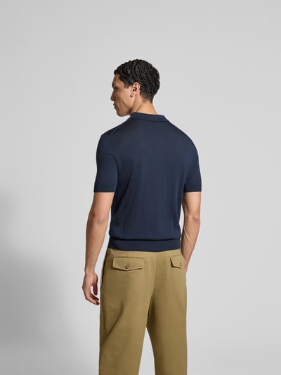 Dsquared2 Slim Fit Poloshirt in Strick-Optik Marine 5