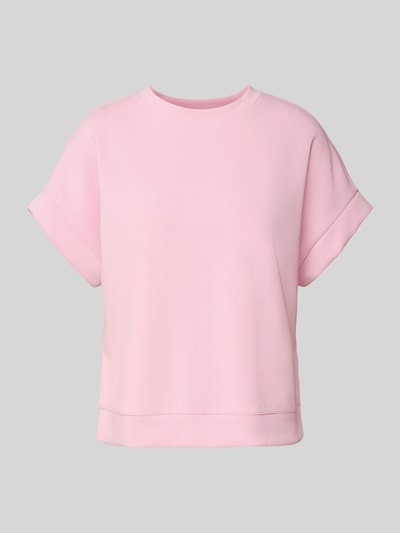 Produktfoto, Sweatshirt aus Modal-Mix mit Rundhalsausschnitt von Rich & Royal, różowa bluza o krótkich rękawach, krój relaxed fit, z dodatkiem streczu
