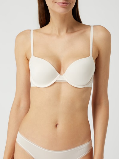 DKNY Koronkowy biustonosz typu bralette  Écru 4