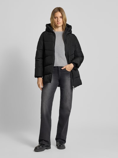 Mango Steppmantel mit Zweiwege-Reißverschluss Modell 'TOKYO' Black 1