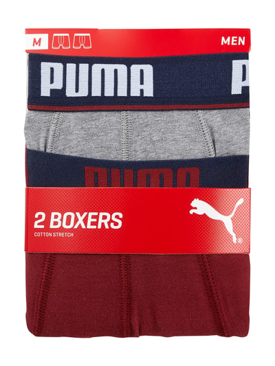 Puma Obcisłe bokserki w zestawie 2 szt. Bordowy 2