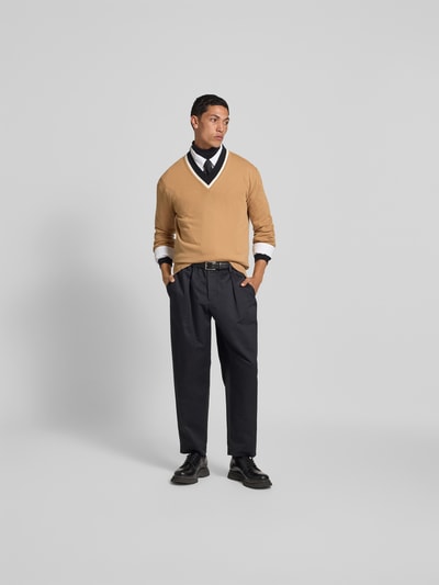 Marni Pullover in Strick-Optik aus Schurwolle Beige 1