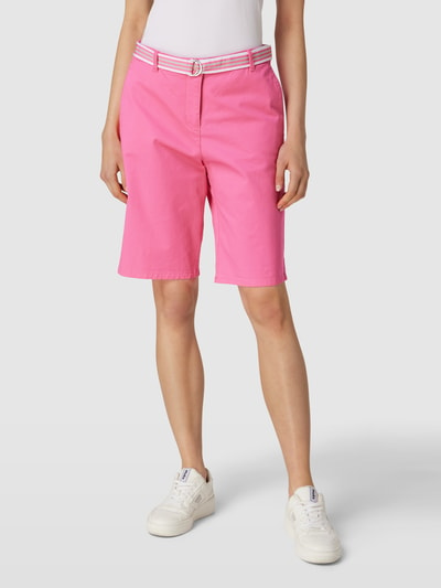 Christian Berg Woman Chino-Shorts mit Leistentasche Pink 4