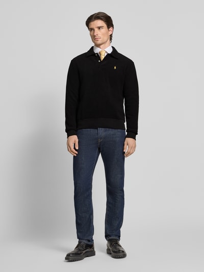 Polo Ralph Lauren Fleecepullover mit Label-Stitching Modell 'MAGIC POLY FLEECE' Black 1