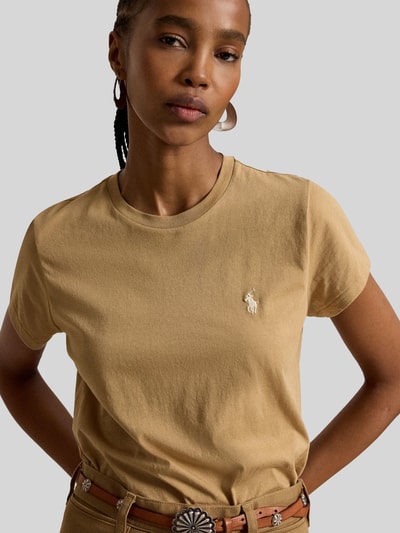 Polo Ralph Lauren Regular Fit T-Shirt aus reiner Baumwolle Camel 3