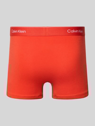 Calvin Klein Underwear Trunks mit Label-Bund im 3er-Pack Rot 3