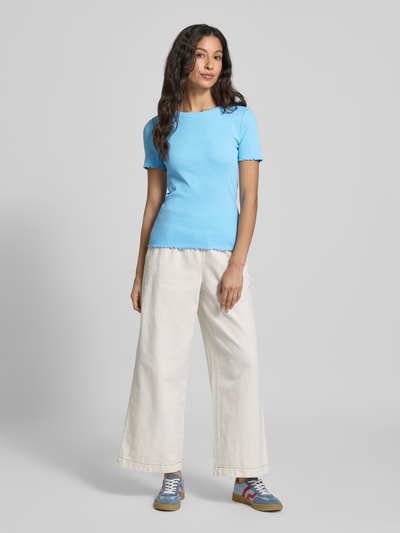 Tom Tailor Denim Slim Fit T-Shirt aus Baumwoll-Mix Ocean 1