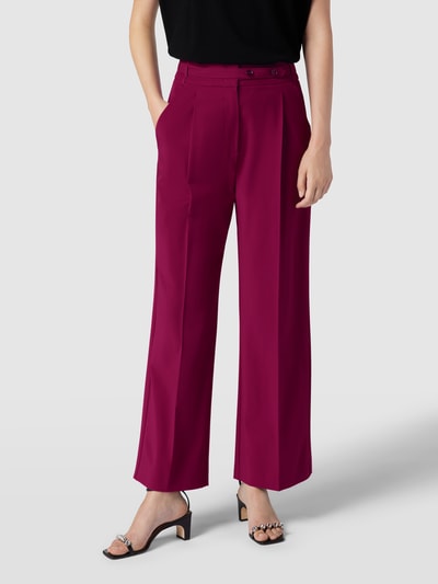 comma Bundfaltenhose mit angedeuteten Gesäßtaschen Violett 4