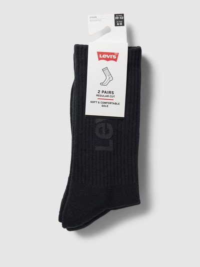 Levi's® Socken mit Label-Print im 2er-Pack Black 3