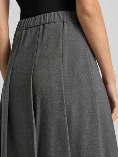 Jake*s Collection Midi-Rock mit Faltenpartie Dunkelgrau 3