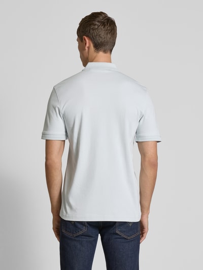 BOSS Orange Regular Fit Poloshirt mit Logo-Stitching Modell 'Interlock' Hellblau 5