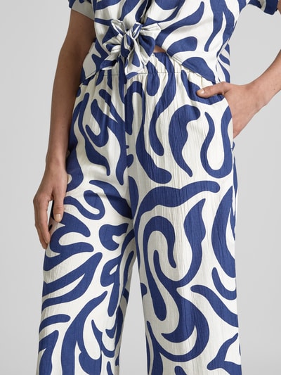 Mango Straight Leg Stoffhose mit elastischem Bund Modell 'LIFE' Beige 3