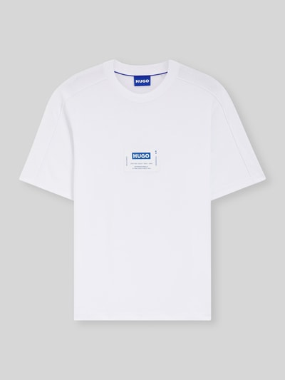 HUGO Blue Regular Fit T-Shirt aus reiner Baumwolle Modell 'NURAZTI' Weiss 2