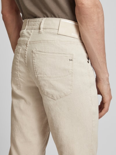 Brax Hose in unifarbenem Design Modell 'CADIZ' Sand 3