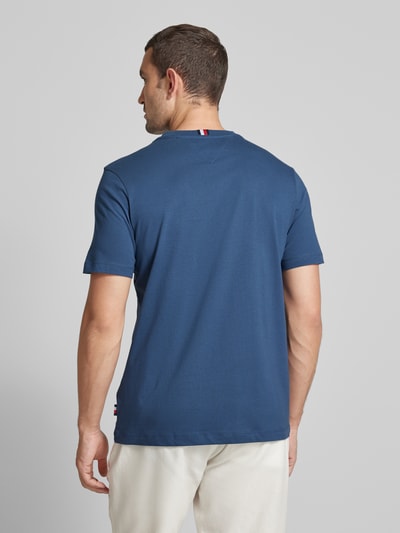 Tommy Hilfiger T-Shirt mit Label-Print Jeansblau 5