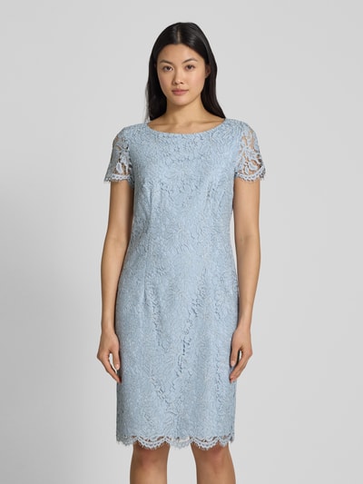 Christian Berg Cocktail Knielanges Cocktailkleid mit Viskose-Anteil Hellblau 4