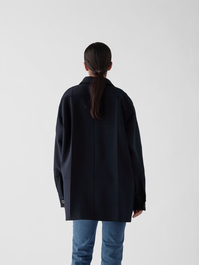 MM6 Maison Margiela Jacke mit Brusttaschen Marine 5