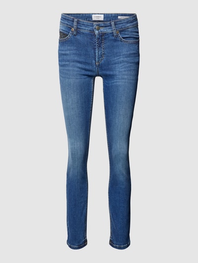 Cambio Skinny Fit Jeans mit Stretch-Anteil Modell 'Paris' Blau 2