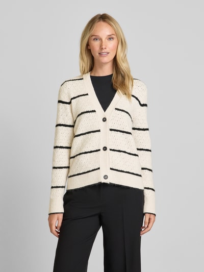 FREE/QUENT Cardigan mit Knopfleiste Modell 'HARA' Offwhite 4