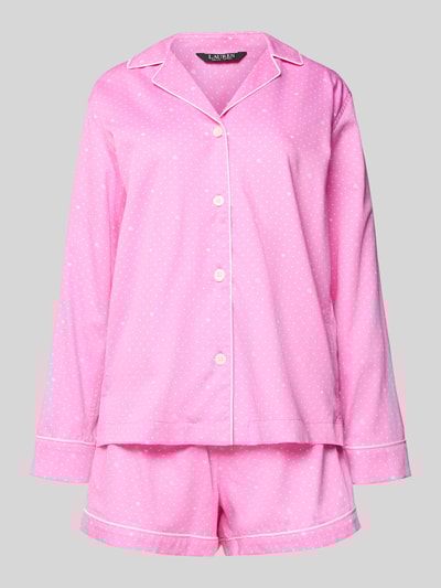 Lauren Ralph Lauren Pyjama met reverskraag Roze - 1