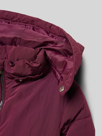 Only Regular Fit Steppjacke mit abnehmbarer Kapuze Modell 'DOLLY' Pflaume 2