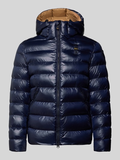 Blauer USA Steppjacke mit Zweiwege-Reißverschluss Modell 'ADAMS' Marine 1