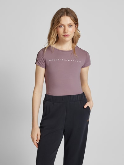 EA7 Emporio Armani T-Shirt mit Rundhalsausschnitt Mauve 4