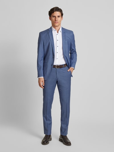 HECHTER PARIS Slim fit pantalon met persplooien Lichtblauw - 1