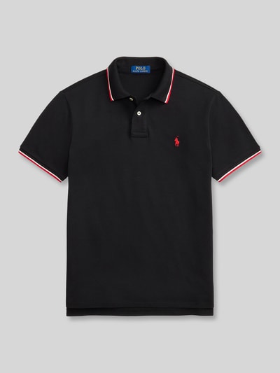Polo Ralph Lauren Koszulka polo o kroju regular fit z czystej bawełny z paskami w kontrastowym kolorze Czarny 2