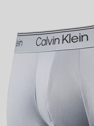 Calvin Klein Underwear Trunks mit elastischem Logo-Bund im 5er-Pack Hellgrau 2