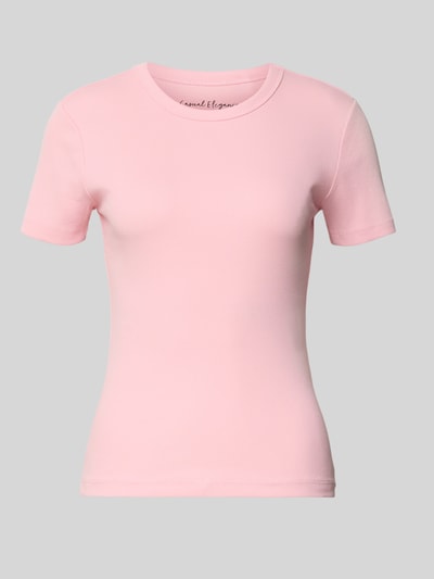 ONLY Slim Fit T-Shirt aus Bio-Baumwoll-Mix Modell 'VAL LIFE' Rosa 2