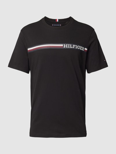 Tommy Hilfiger T-Shirt mit Label-Print Black 2