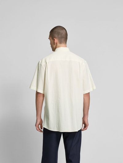 Wood Wood Relaxed Fit Freizeithemd mit Knopfleiste Weiss 5