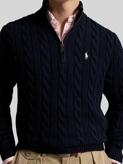 Polo Ralph Lauren relaxed fit schipperstrui van puur katoen Marineblauw - 3